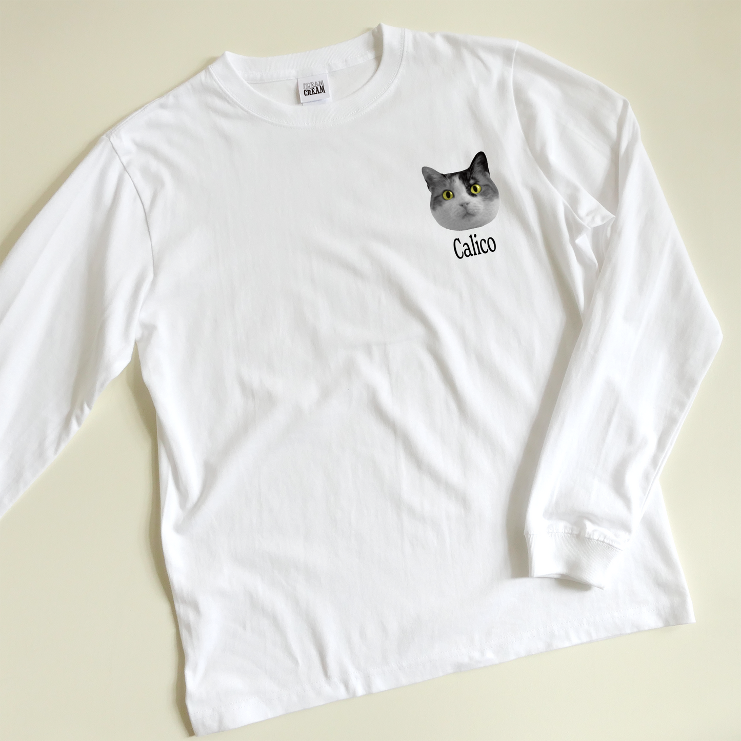 Tシャツ(長袖)"CAT/NEON"