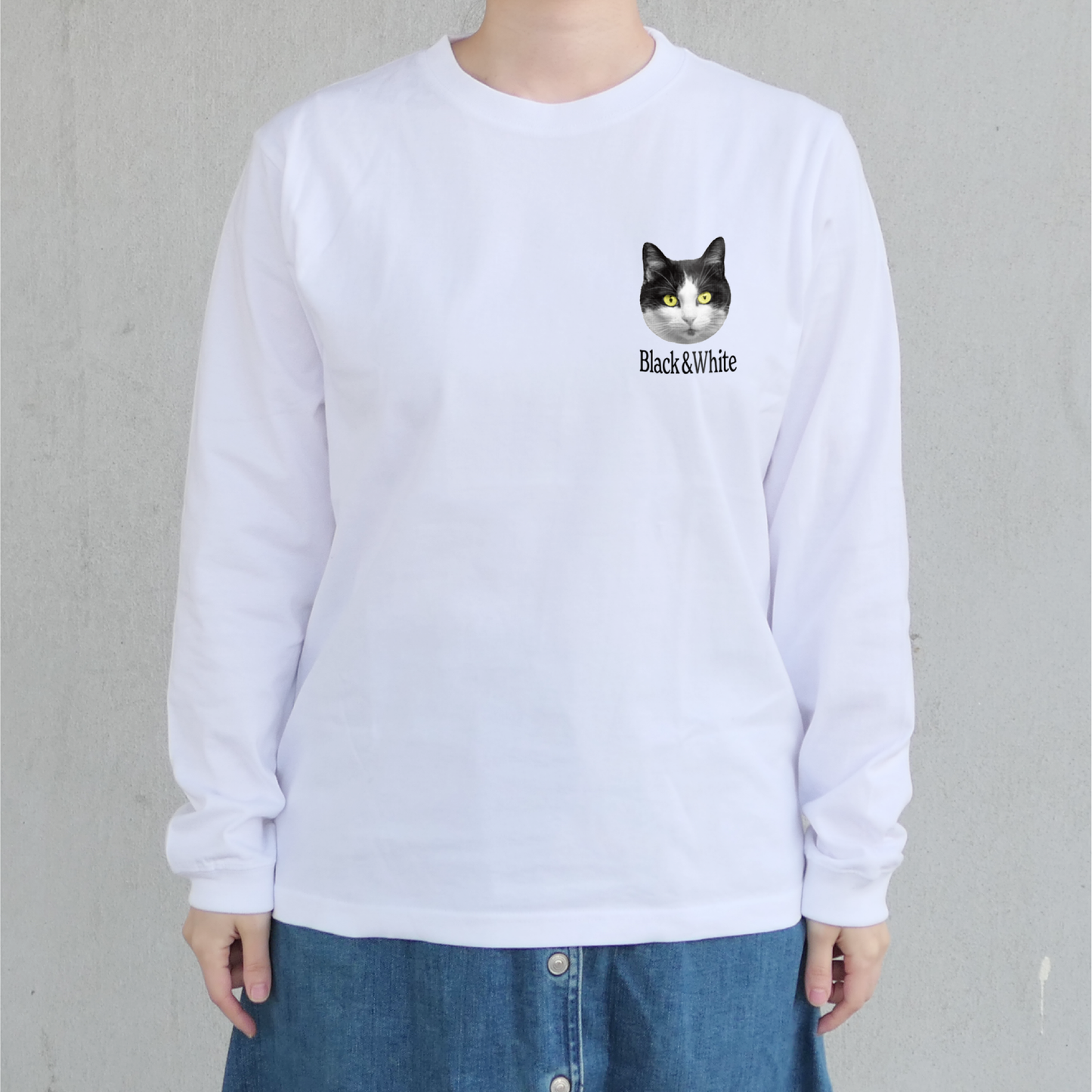 Tシャツ(長袖)"CAT/NEON"