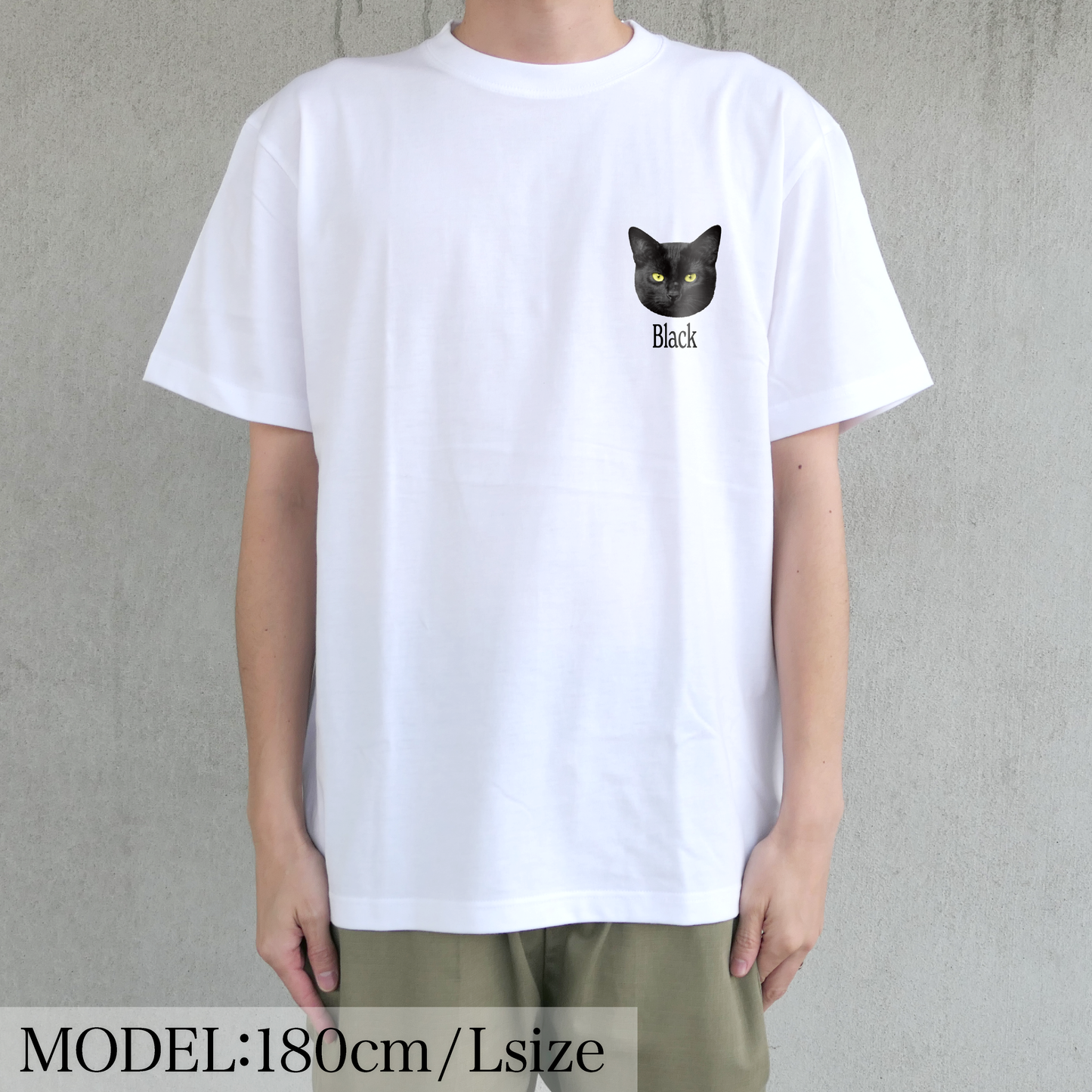 Tシャツ(半袖)"CAT/NEON"