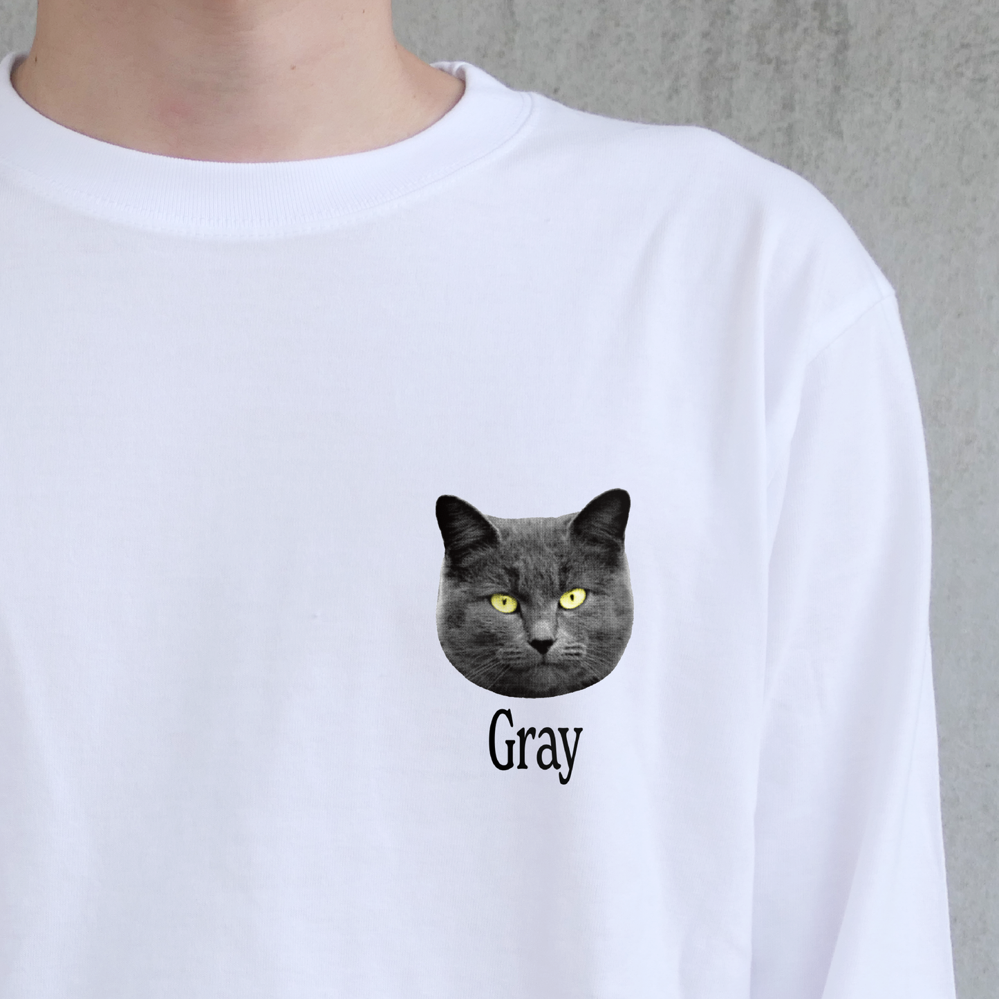 Tシャツ(長袖)"CAT/NEON"