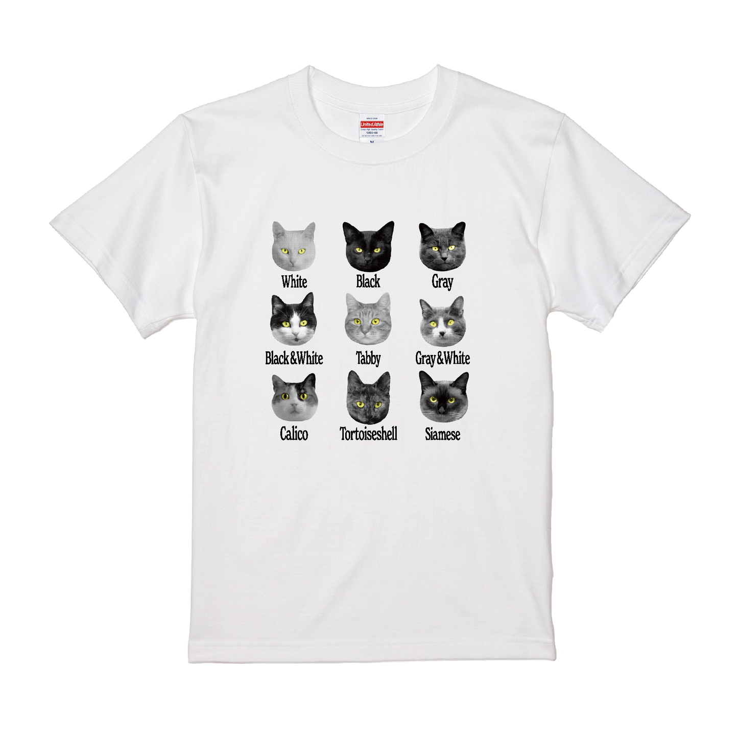 Tシャツ(半袖)"CAT/NEON assemble"