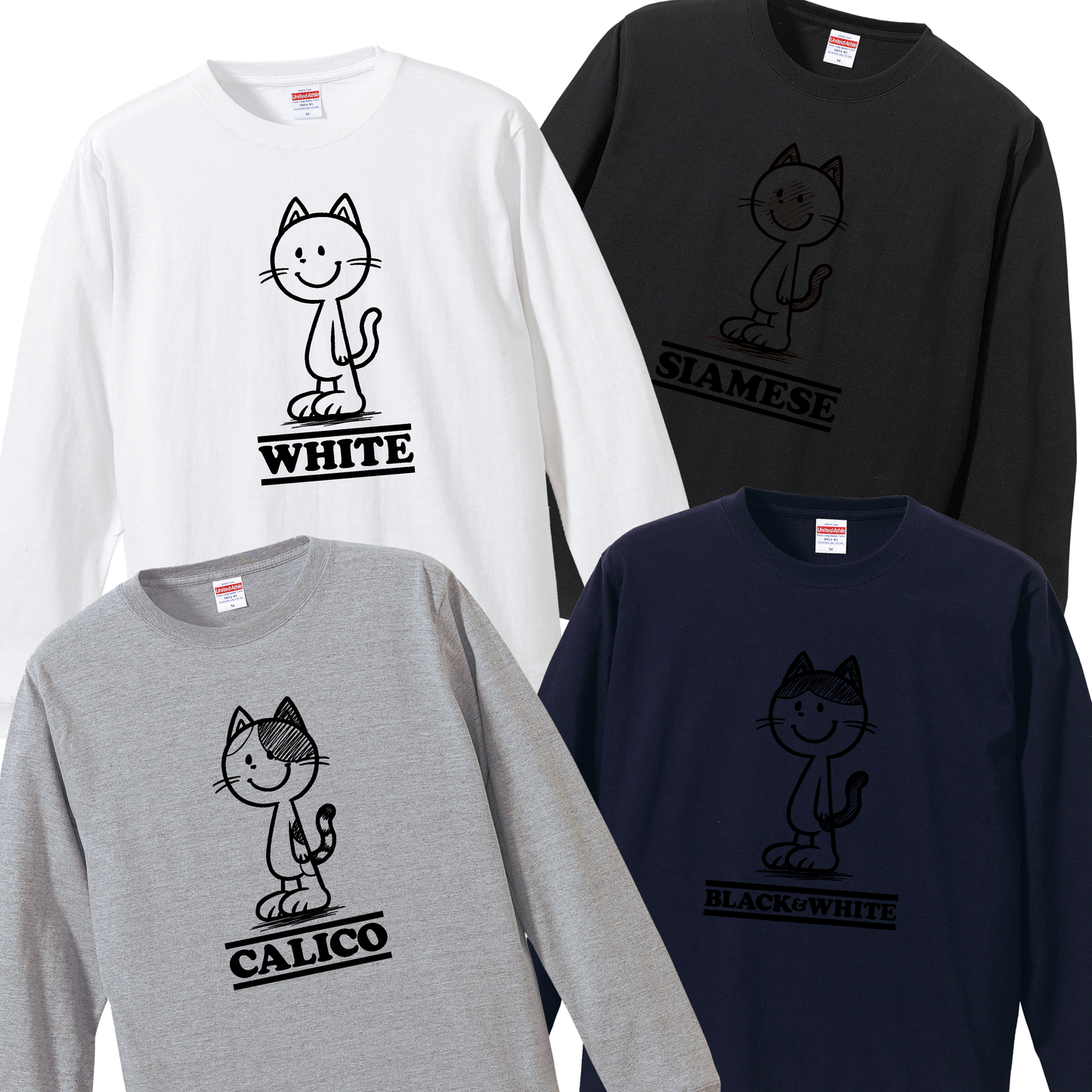 Tシャツ(長袖)"CAT/CNUTS”