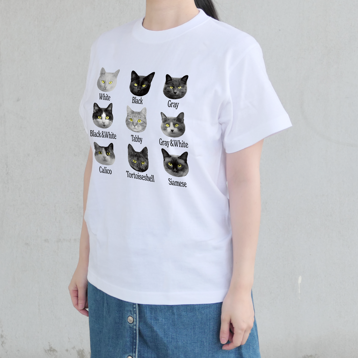 Tシャツ(半袖)"CAT/NEON assemble"